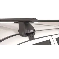 Rhino Rack Vortex 2500 Black 2 Bar Roof Rack For Mitsubishi Triton Mk 4Dr Ute Dual Cab 11/96 To 06/06