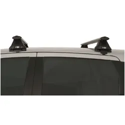 Rhino Rack Vortex 2500 Black 2 Bar Roof Rack For Nissan Dualis 4Dr Wagon 12/07 To 07/14