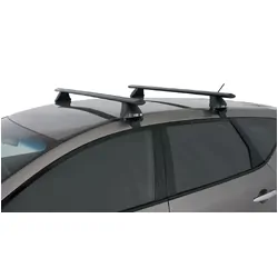Rhino Rack Vortex 2500 Black 2 Bar Roof Rack For Nissan Murano 2Nd Gen Z51 5Dr Suv 01/09 To 06/15