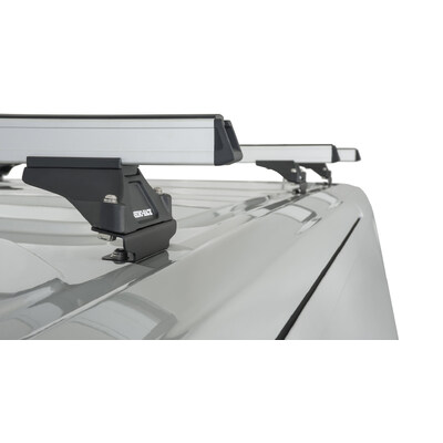 Rhino Rack Heavy Duty Rltp Silver 3 Bar Roof Rack For Ford Transit 2Dr Van Lwb (Mid/High Roof) 01/14 On