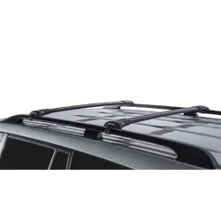 Rhino Rack Vortex Stealthbar Black 2 Bar Roof Rack For Toyota Landcruiser 200 Series 5Dr 4Wd With Roof Rails 07 To 21