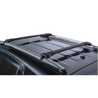 Rhino Rack Vortex Stealthbar Black 2 Bar Roof Rack For Toyota Rav4 Gen 4, Xa40 5Dr Suv With Roof Rails 12/12 To 04/19