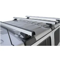 Rhino Rack Heavy Duty Rcl Silver 3 Bar Rhino-Rack Backbone Roof Rack For Jeep Wrangler Jl 4Dr 4Wd Hard Top 04/19 On