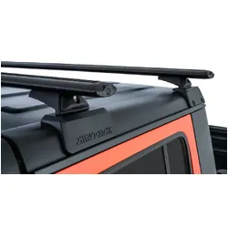 Rhino Rack Vortex Black 2 Bar Rhino-Rack Backbone Roof Rack With Rcl Legs For Jeep Gladiator Jt 4Dr Ute 06/20 On