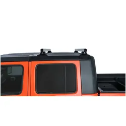 Rhino Rack Heavy Duty Silver 2 Bar Rhino-Rack Backbone Roof Rack With Rcl Legs For Jeep Gladiator Jt 4Dr Ute 06/20 On