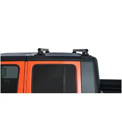 Rhino Rack Heavy Duty Black 2 Bar Rhino-Rack Backbone Roof Rack With Rcl Legs For Jeep Gladiator Jt 4Dr Ute 06/20 On