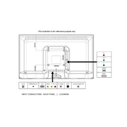 Engalaon 24" HD LED 12V TV with Built-in DVD player