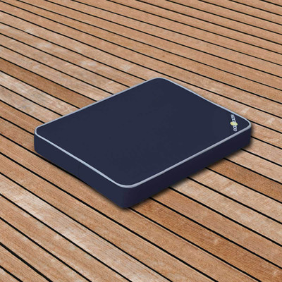 Oceansouth Boat Bench Cushions 300mm x 450mm Polyester Fabric - Grey