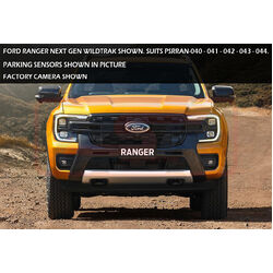 PSR Ambush Bar Ford Ranger Next Gen Ambush Satin Black Single Hoop Bar, Pre-Runner Infill (No Body Lift), Slimline Black Fairlead, XL