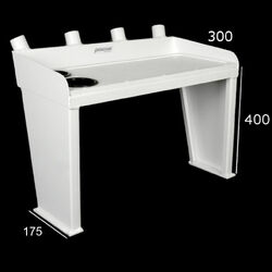 Prowave Fishing Bait Board - 400H - 2 Cup Holders - 700W - Unpainted