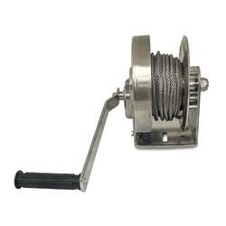 Sherpa Stainless steel hand winch 1200kg/10m cable