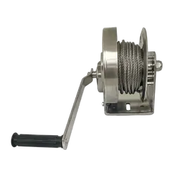 Sherpa Stainless steel hand winch 1200kg/10m cable