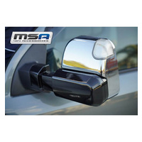 MSA Towing Mirrors to Suit Volkswagen Amarok 09-Current (Black-Heated-Radio)