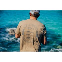 Nomad Design T-Shirt Trophy Badge - Stone - L