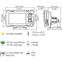Lowrance Lowrance Hook Reveal 5X Splitshot