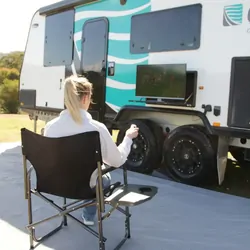 RV Media Full Frameless HD LED Smart TV w/ Built In DVD Player 24"