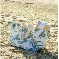 Oztrail Palm Club Beach Tote - Palm Cove Green