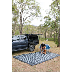 Companion Recycled Ground mat 4m x 2.4m Black & Grey