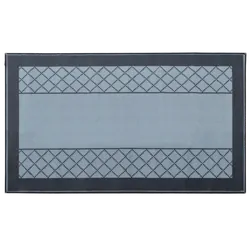 Affordable Camping Mats Annex Mat Crisscross Plain Centre Mid Grey/Black 6.0 x 2.4m