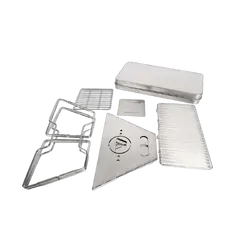 Wildtrak Frontier 360 S/Steel Fold Bbq Firepit 42 X 36.5 X 35Cm W Bag