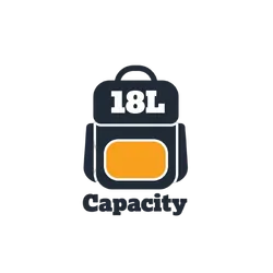 Explore Planet Earth Comet 18L Packable Backpack Black