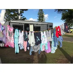 Slide N' Dry Pegless Clothesline Rainbow