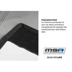 Msa Premium Canvas Seat Cover - Front To Suit Gu02