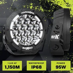 Hard Korr BZRX Series 7'' Round Driving Light - Single