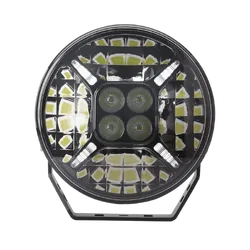 Hulk 4x4 9" Rnd Led Driving Lamp Drivng Beam 9-36V 120W Blk 12,000Lms