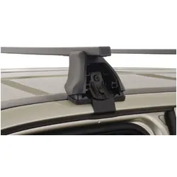Rhino Rack Euro 2500 Black 2 Bar Roof Rack For Land Rover Freelander 2 5Dr 4Wd 06/07 On