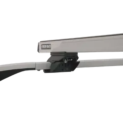 Rhino Rack Heavy Duty Cxb Silver 3 Bar Roof Rack For Mitsubishi Pajero Np 4Dr 4Wd With Roof Rails 11/02 To 10/06