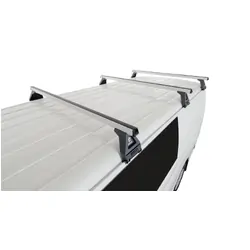 Rhino Rack Heavy Duty Rl150 Silver 3 Bar Roof Rack For Toyota Hiace Gen 4 2Dr Van 11/89 To 02/05