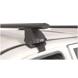 Rhino Rack Vortex 2500 Black 2 Bar Roof Rack For Mitsubishi Triton Mk 4Dr Ute Dual Cab 11/96 To 06/06