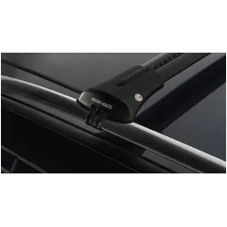 Rhino Rack Vortex Stealthbar Black 2 Bar Roof Rack For Mercedes Benz M Class W164 4Dr Suv With Roof Rails 09/05 To 03/12