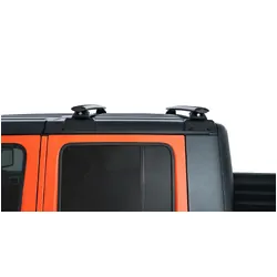 Rhino Rack Vortex Black 2 Bar Rhino-Rack Backbone Roof Rack With Rcl Legs For Jeep Gladiator Jt 4Dr Ute 06/20 On