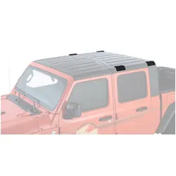 Rhino Rack Heavy Duty Black 2 Bar Rhino-Rack Backbone Roof Rack With Rcl Legs For Jeep Gladiator Jt 4Dr Ute 06/20 On