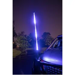 Krimped RGB LED Buggy whip 4ft Bluetooth
