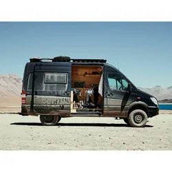 Front runner Mercedes-Benz Sprinter 2Gen/3Gen 170in/L3/LWB Wheelbase w/o OEM Tracks (2006-Current) Slimline II Roof Rack Kit / Tall