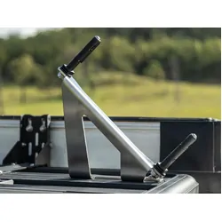 Angled Wind Deflector Maxtrax & TRED Mounts to suit Rhino-Rack Pioneer Platform [4 Slat Rack]