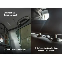 Light Cargo Barrier to suit Mitsubishi Pajero Gen 3 NM-NP