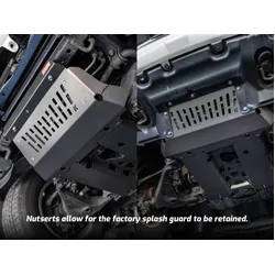 Front, Sump and Transmission Underbody Guards to suit Toyota HiLux N70 [Arm-Style Diff Drop]