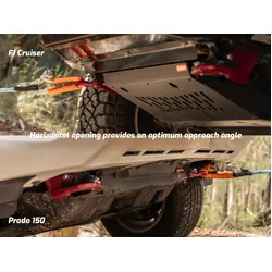 Recovery Tow Points to suit Toyota Prado 150, FJ Cruiser & 4Runner [Aramac Grey]