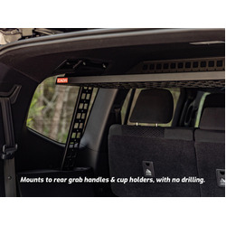 Standalone Rear Roof Shelf to suit Toyota LandCruiser LC300 [Small Side Molle Panels]