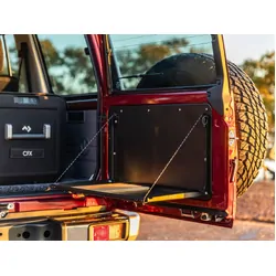 Rear Door Drop Down Table & Door Cards to suit Toyota LandCruiser 70 Wagon & Troopcarrier