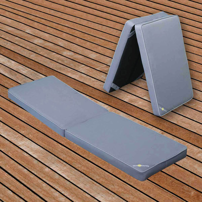 Oceansouth Boat Bench Cushions 300mm x 450mm Polyester Fabric - Grey