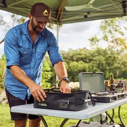Outback Explorer Smart Storage Stainless Steel Pots & 28cm Fry Pan Set w/Storage Bag