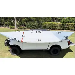 Outback Tourer 180 Freestanding Awning With Lights