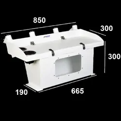Prowave Bait Board Live Bait Tank 6 Rod Holders With Window - Large - Unpainted