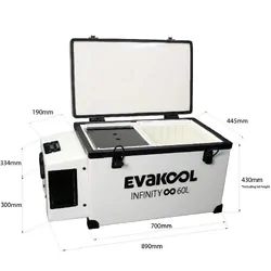 Evakool Infinity Fibreglass 60L Fridge/Freezer