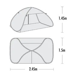 Explore Planet Earth Speedy Family Pop-Up Sunshelter